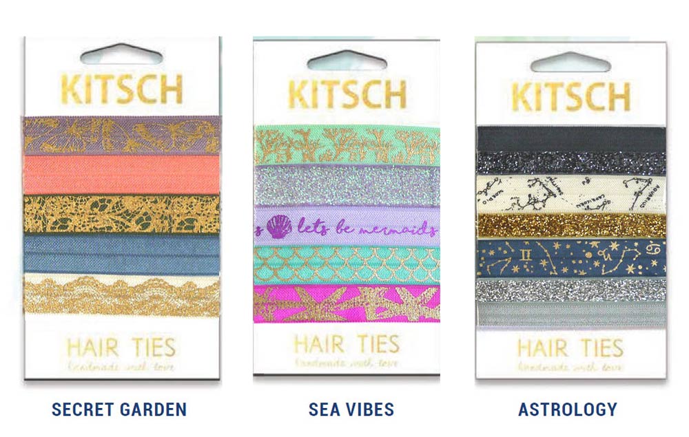 Kitsch（キッチュ）ヘアゴム/ヘアアクセサリー5本セット/ブレスレット/Secret Garden/Sea Vibes/Astrology/Hair Ties