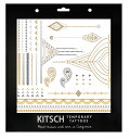 フラッシュタトゥー Kitsch キッチュ タトゥーシール テンポラリータトゥー メタリック Henna Metallic Tattoos Set 1 ジュエル...