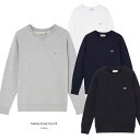 メゾンキツネ（MAISON KITSUNE）スウェットトレーナー メンズ レディース SWEATSHIRT TRICOLOR FOX PATCH トリコロール フォックス刺繍/ホワイト ネイビー ブラック グレー【あす楽対応_関東】