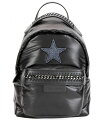 ステラマッカートニー（STELLA McCARTNEY）2Wayスター柄ミニリュックサック ファラベラバックパック ブラック Falabella Go Nylon Glitter Stars【あす楽対応_関東】