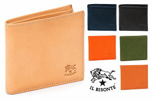 イルビゾンテ(Il Bisonte)レザー二つ折り財布/メンズ/Man's Bi-Fold Wallet in Cowhide Leather C0487【あす楽対応_関東】
