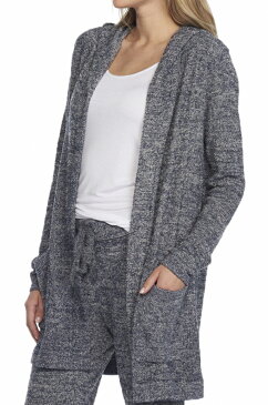 ベアフットドリームス（Barefoot Dreams）リゾートヘザーカーディガン/ロングパーカー（グレー、ブラック、インディゴ）CozyChic Lite Resort Cardi Heathered（旧Bamboo Chic Lite/バンブーシックライト）【あす楽対応_関東】