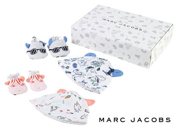 リトルマークジェイコブス(Little Marc Jacobs)ベビー用帽子&靴下ギフトセット/ボックス付き/男児用&女児用/新生児〜6か月【あす楽対応_関東】