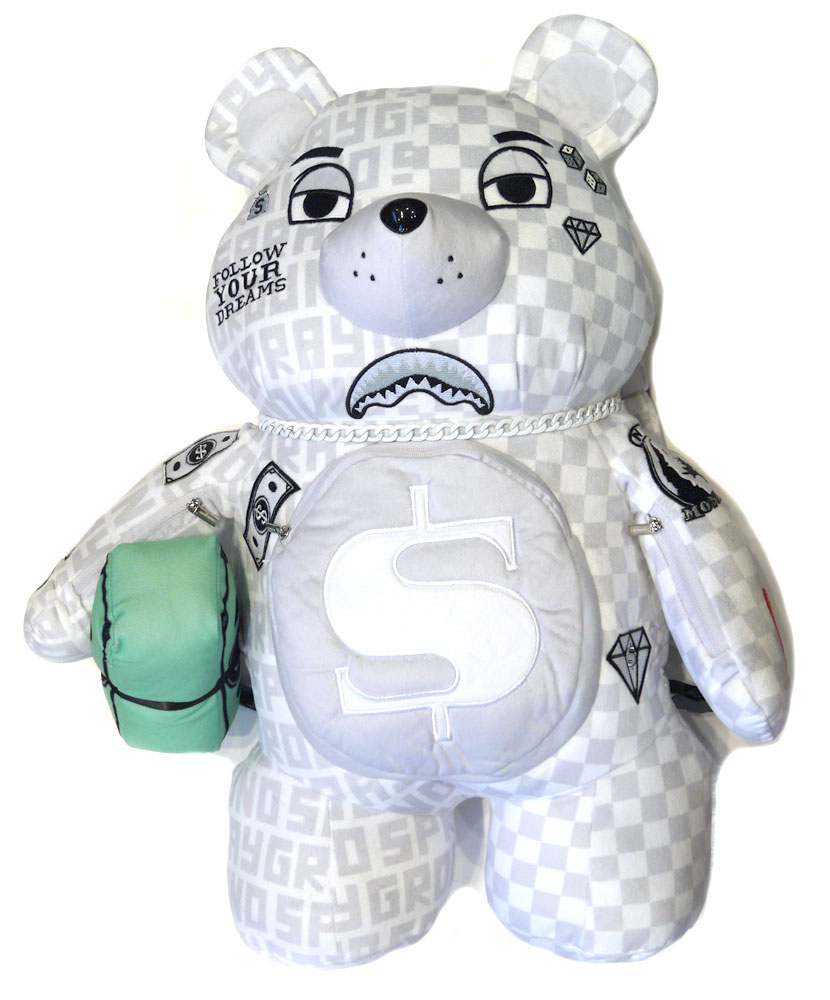 スプレーグラウンド(Sprayground)テディベアリュックサック ホワイト/TEDDY BEAR BACKPACK/バックパック/ぬいぐるみリュック【あす楽対応_関東】