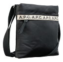 アーペーセー ショルダーバッグ メンズ A.P.C.(アーペーセー) サコッシュ ショルダーバッグ ナイロン メッセンジャーバッグ sacoche repeat ブラック【あす楽対応_関東】