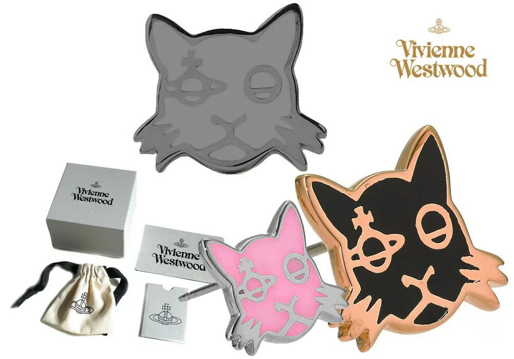 ヴィヴィアンウエストウッド(Vivienne Westwood)猫 ピアス キャット カットオーブ Kat Orb Stud Earrings