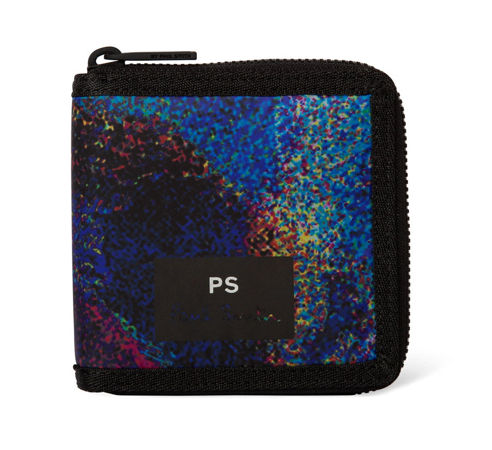 ポール・スミス 財布（メンズ） ポールスミス(PAUL SMITH)ナイロン二つ折り財布 "Acid Oil Slick"オイルスリック コンパクト財布 ナイロンウォレット/PS by Paul Smith【あす楽対応_関東】