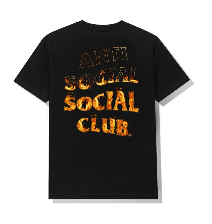 アンチソーシャルソーシャルクラブ(ANTI SOCIAL SOCIAL CLUB)Tシャツ 炎 フレイム A Fire Inside Black Tee ブラック ASSC