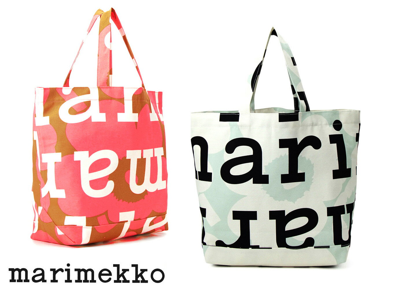 マリメッコ エコバッグ マリメッコ（marimekko）Ahkera Unikko Logo bag トートバッグ ロゴ＆ウニッコ柄エコバッグ/091011【あす楽対応_関東】