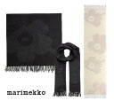 マリメッコ スカーフ マリメッコ（marimekko）ウニッコ柄 厚手大判ウールストール/マフラー/ショール/ひざ掛け/Kirkas Juhla Unikko scarf 091171【あす楽対応_関東】