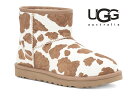 UGG（アグ）ムートンブーツ 牛柄ハラコ クラシックミニカウ ショートブーツ W CLASSIC MINI COW PRINT 1123652