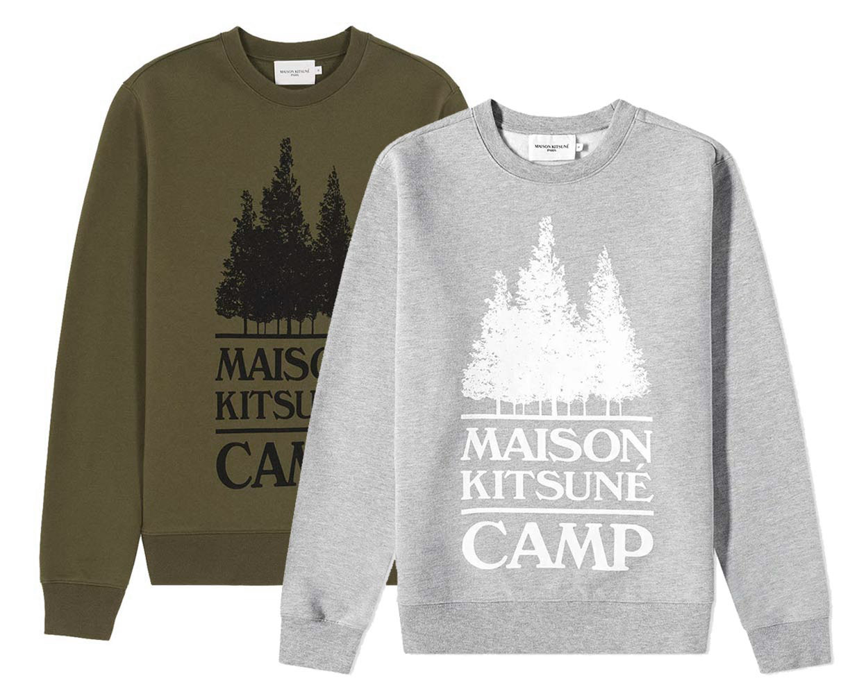 メゾンキツネ（MAISON KITSUNE）スウェットトレーナー メンズ キャンプ マキシ レギュラー スウェットシャツ MAXI MK CAMP REGULAR SWEATSHIRT IM00328KM0020【あす楽対応_関東】