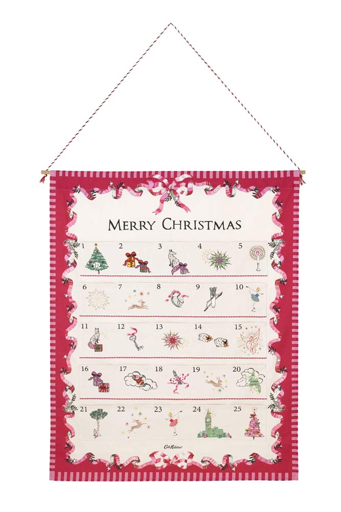 キャスキッドソン（Cath Kidston）アドベントカレンダー クリスマス 壁掛けインテリア ファブリック Christmas Fabric Advent Calendar【あす楽対応_関東】