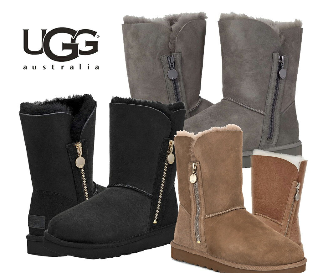 【22cm】UGG（アグ）ムートンブーツ ジップ付き ベイリージップショート BAILEY ZIP SHORT/1112480【あす楽対応_関東】