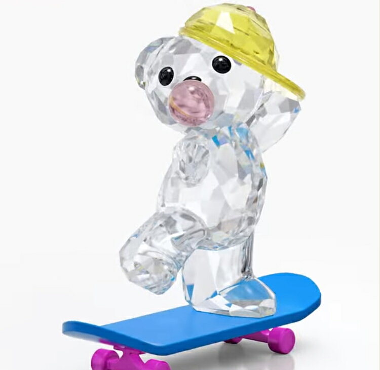 スワロフスキー SWAROVSKI クリスベア スケボKrisベア Skaterbear クリスタルオブ...