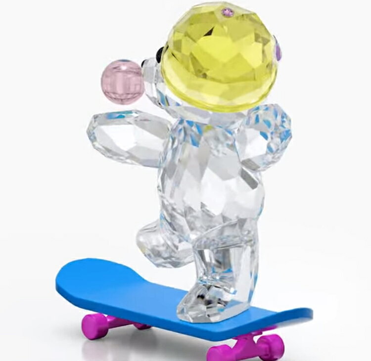 スワロフスキー SWAROVSKI クリスベア スケボKrisベア Skaterbear クリスタルオブ...
