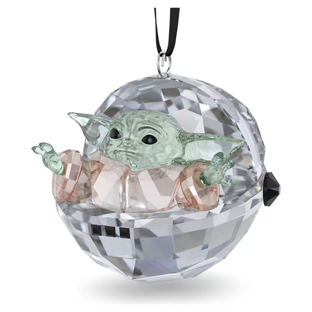 スワロフスキー（SWAROVSKI）スターウォーズ マンダロリアン ベビーヨーダ オーナメント/Star Wars The Mandalorian Grogu/クリスタルオブジェ/スワロフスキー社製置物 5652545【あす楽対応_関東】【Disneyzone】