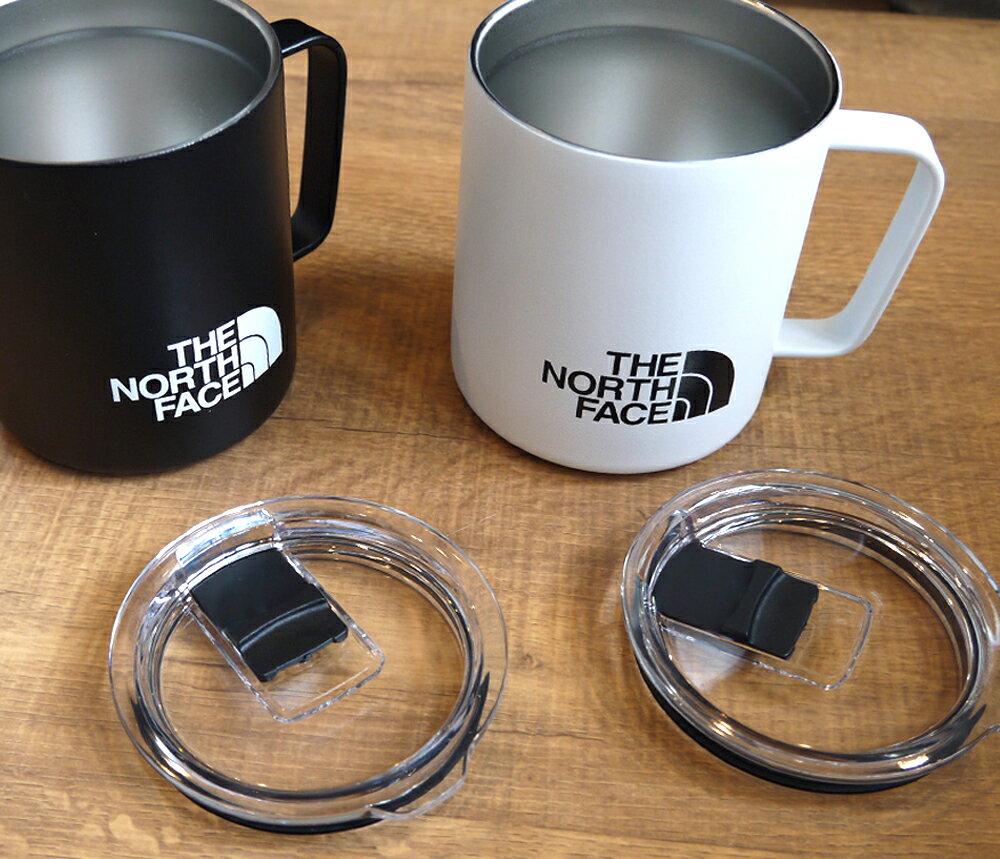 【韓国ライン】ノースフェイス THE NORTH FACE WHITE LABEL 蓋付きマグ サーモマグカップ 保温保冷 アウトドア 355ml ブラック ホワイト NA5CP06B NA5CP06A