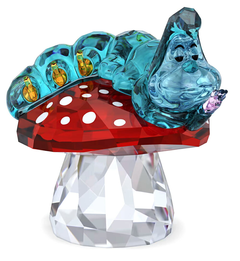 スワロフスキー（SWAROVSKI）不思議の国のアリス キャタピラ あおいもむし アリスインワンダーランド Alice In Wonderland Caterpillar クリスタルオブジェ ディズニーコラボ スワロフスキー社製 置物 5670225【あす楽対応_関東】【Disneyzone】