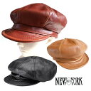 【正規販売店】ニューヨークハット New York Hat 本革 レザー キャップ キャスケット 9207 Lambskin Spitfire 9223 Vin...