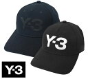 【2025年秋冬入荷】Y-3 ワイスリー キャップ ロゴ刺しゅう JP1142 JP1143 LOGO CAP BLACK 帽子 メンズ ヨウジヤマモト