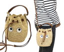 ANYA HINDMARCH アニヤハインドマーチ ラフィア アイズ ショルダーバッグ かごバッグ レディース クロスボディ アイズ バスケット ミニバッグ 巾着バッグ 190749 母の日 2025(4)