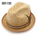 【正規販売店】ニューヨークハット ストローハット New York Hat 2122 麦わら 帽子 夏帽子 サンハット COCONUT STINGY FEDOR...