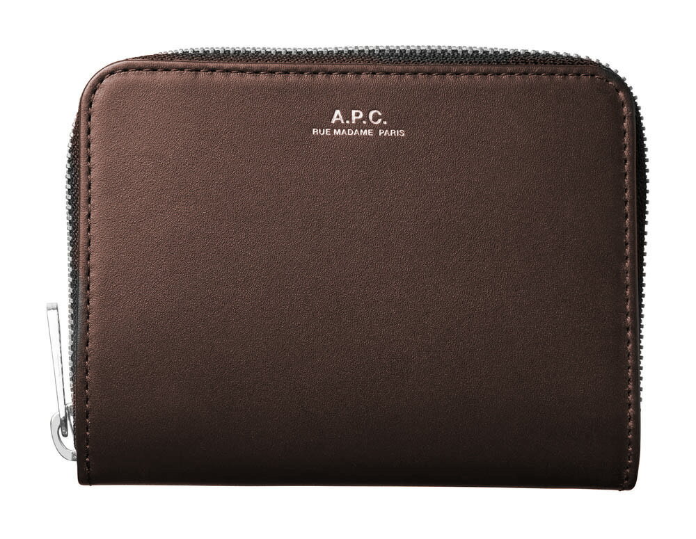 A.P.C. アーペーセー 二つ折りレザー財布 コンパクトウォレット COMPACT EMMANUELLE H63087 ブラック ブラウン