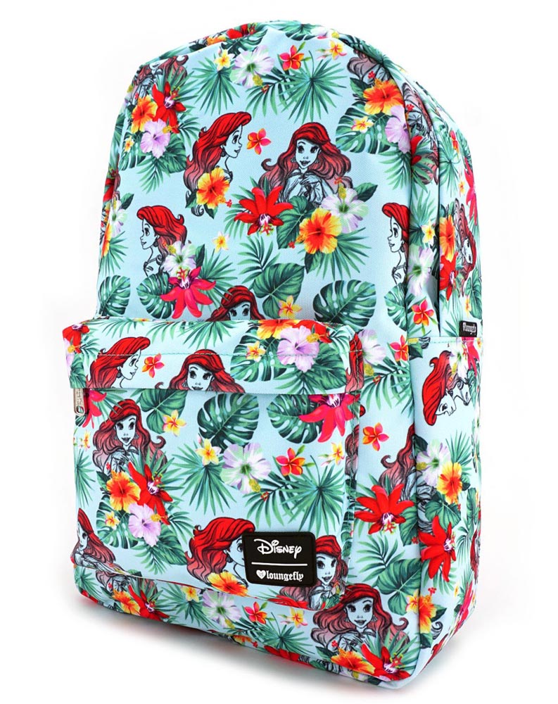 実演動画あり ラウンジフライ Loungefly アリエル ハイビスカス柄リトルマーメイド リュックサック アリエルバックパック あす楽対応 関東 Disneyzone レンズ付き送料無料 バッグバッグ 小物 ブランド雑貨 Www Meandertravel Com