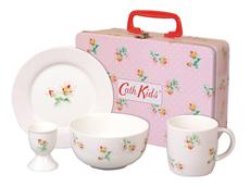 キャスキッドソン(Cath Kidston)ミニローズ柄ブレークファーストセット/食器＆トランク缶セット