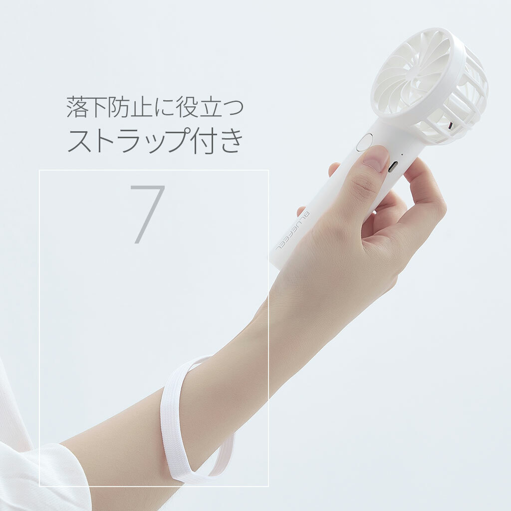 扇風機ハンディファンおしゃれかわいい韓国ハンディファン携帯扇風機手持ち扇風機強風BLUEFEELPRO+超小型ヘッドポータブル扇風機最大24時間省エネusb充電ハンディ扇風機充電式コンパクトストラップスタンド持ち運び熱中症対策ピンクミント-ROA2