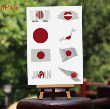 8デザイン入り 日の丸 フェイスシール 日本 国旗 タトゥシール フェイスステッカー 旗 JAPAN フラッグ