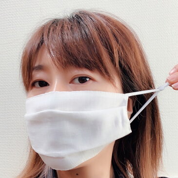 即納 洗えるガーゼマスク3枚セット 大人用 ホワイト 在庫あり 洗えるマスク メンズ/レディース 大きいサイズ ネコポスは送料無料