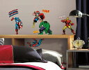 マーベル ウォールステッカー 4シートセット入り　デカール Marvel Classics Peel And Stick Wall Decals ネコポスは送料無料