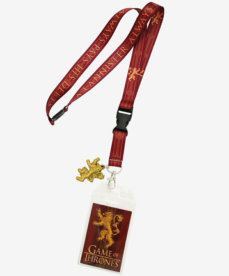 Game of Thrones Lannister Always Pays His Debts Lanyard ゲームオブスローンズランヤード ネコポスは送料無料