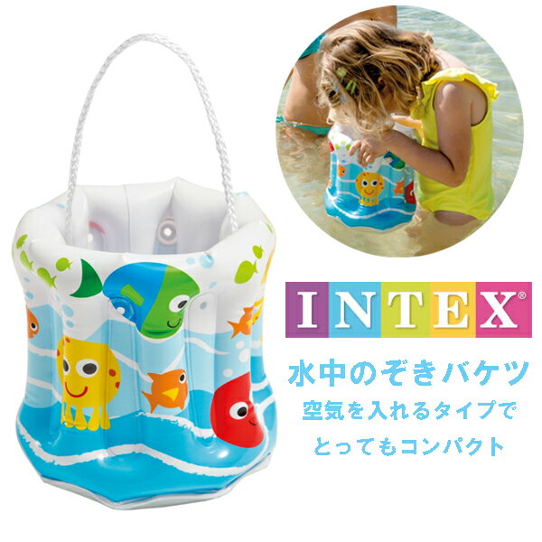 インテックス　intex　水中のぞきバケツ　水中のぞきメガネ　潮干狩りにも最適　58681【クロネコDM便は送料無料】