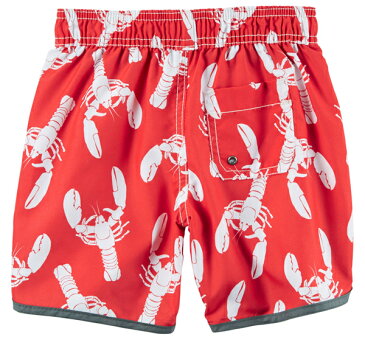 carter's カーターズ ロブスターデザインサーフパンツ スイムウェア 水着 子供 キッズ ベビー【ネコポス便は送料無料 宅配便780円】