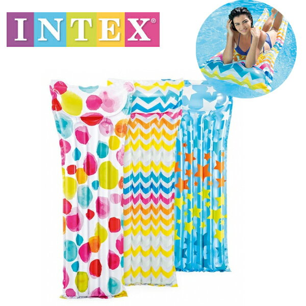 INTEX アクションマット 183×69cm　インテックスintex　水の上で寝ころべます。intex 59711ネコポスは送料無料