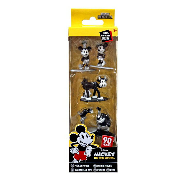 ミッキーマウス 90周年記念 メタルフィギュア 5体セット ada Mickey Mouse 90th Ann. Nano Metalfigs Mini-Figure 5-Pack 宅急便