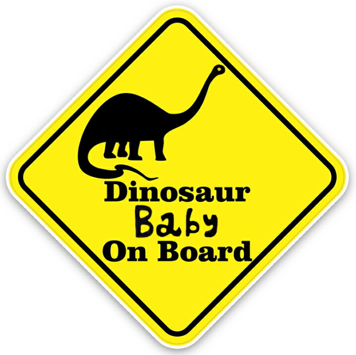 Dinosaur Baby ON BOARD 恐竜デカール ダイナソーステッカー