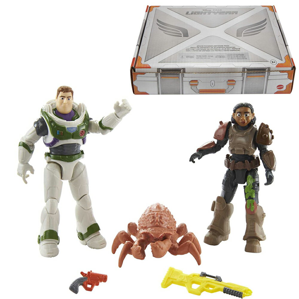 ピクサー バズ・ライトイヤー 5インチ アクションフィギュアセット バズライトイヤー & イジーホーソン 宅急便Disney Pixar Lightyear Space Ranger Defense Figures