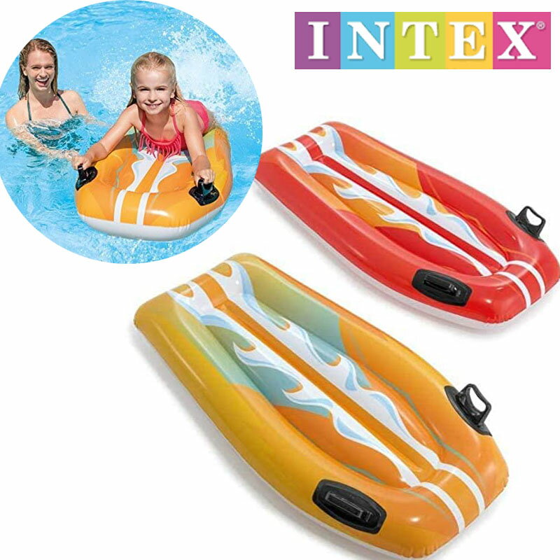 intexジョイライダー 112×62cm ボディボード型浮き具 うきわ 浮き輪58165インテックス 宅急便のサムネイル