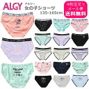 パンツ4枚からメール便送料無料！ SALE セール キッズ パンツ 下着 女の子 ALGY アルジー 女児 ジュニア 小学生 ショーツ 子供用 135cm 140cm 145cm 150cm 155cm 160cm 165cm 中学生 アルジーパンツ