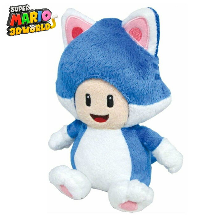 スーパーマリオ　3Dワールド ぬいぐるみ ネコキノピオ Sサイズ キノピオ ねこプレゼント 誕生日 ギフト おもちゃ ゲーム 任天堂 男の子 大人 女の子【ラッピング無料】のサムネイル