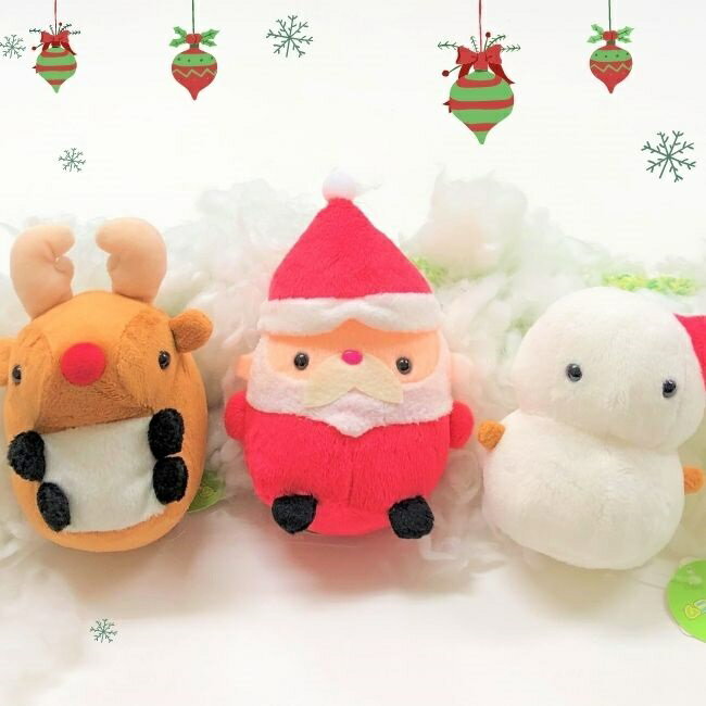 ＼ラッピング無料／クリスマスぬいぐるみ ムニュマムM サンタクロース トナカイ 雪ダルマ クリスマスグッズ インテリア 飾りプレゼント 誕生日 ギフト 女の子 男の子 大人 小学生 保育園のサムネイル