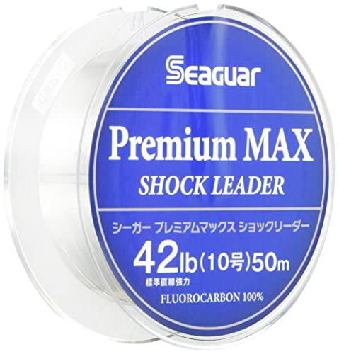 クレハ(KUREHA) リーダー シーガー プレミアムマックス ショックリーダー フロロカーボン 50m 10号 42lb クリア