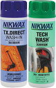 ◆商品名：NIKWAX(ニクワックス) NIKWAX ウェア用洗剤 テックウォッシュ EBE181 & TX ダイレクトウォッシュイン EBE251 セット ■メーカーお取寄せの為、発送まで5〜6営業日かかります。お客様ご都合での返品・交換・キャンセルはお受けできません。■メーカー在庫次第では欠品の場合があります。 ★ニクワックスの洗剤と撥水剤のセット！ 「1.洗濯」→「2.撥水加工」の2ステップで簡単メンテナンス！ 1回の処理で、効果が持続！水性だから効き目が高い！ ■Loftテックウォッシュ： ●防水・撥水布地専用で、レインウェアー・ジャケット・スキーウェアー・フリース・テント・ロープなどに使用可能な洗剤です。 ■TX.ダイレクトWASH-IN(洗濯式)： ●撥水性を補い、通気性を確保し、結露を抑えます！ ●透湿防水布地用で、レインウエアー、ジャケットに使用可能な撥水剤です。 ※「Loftテックウォッシュ」で汚れを落とし、よく濯いでから撥水剤をお使い下さい。撥水性能が低下します。 ※商品の色の見え方と実物の色は、お客様のご使用されているパソコン・モニターの環境等により多少異なる場合がございますのでご了承下さい。 ■Loftテックウォッシュ：容量＝300ml ■TX.ダイレクトWASH-IN：容量＝300ml