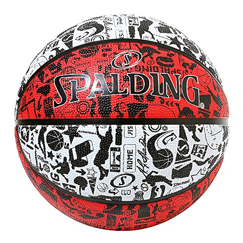 SPALDING(スポルディング) バスケットボール グラフィティ レッド×ホワイト 5号球 84-517J バスケ バスケット