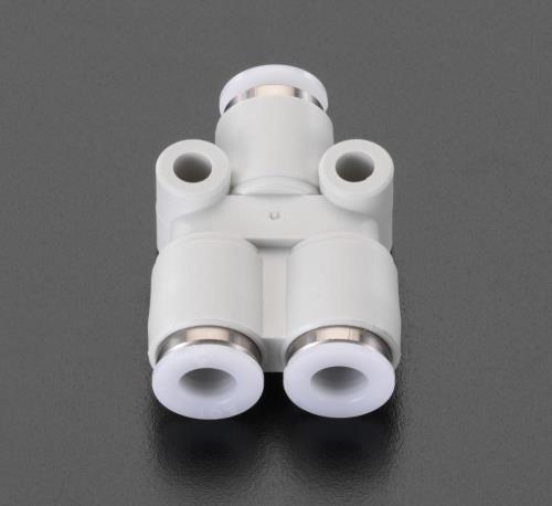 エスコ (ESCO) EA140HM-88 8 - 8mmx2 Y型ユニオン EA140HM-88 【14個セット】
