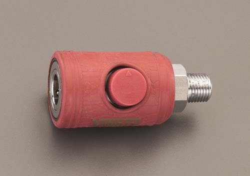 エスコ (ESCO) EA140TB-2 1/4" エアーカップリングソケット(ボタン式) EA140TB-2 【2個セット】